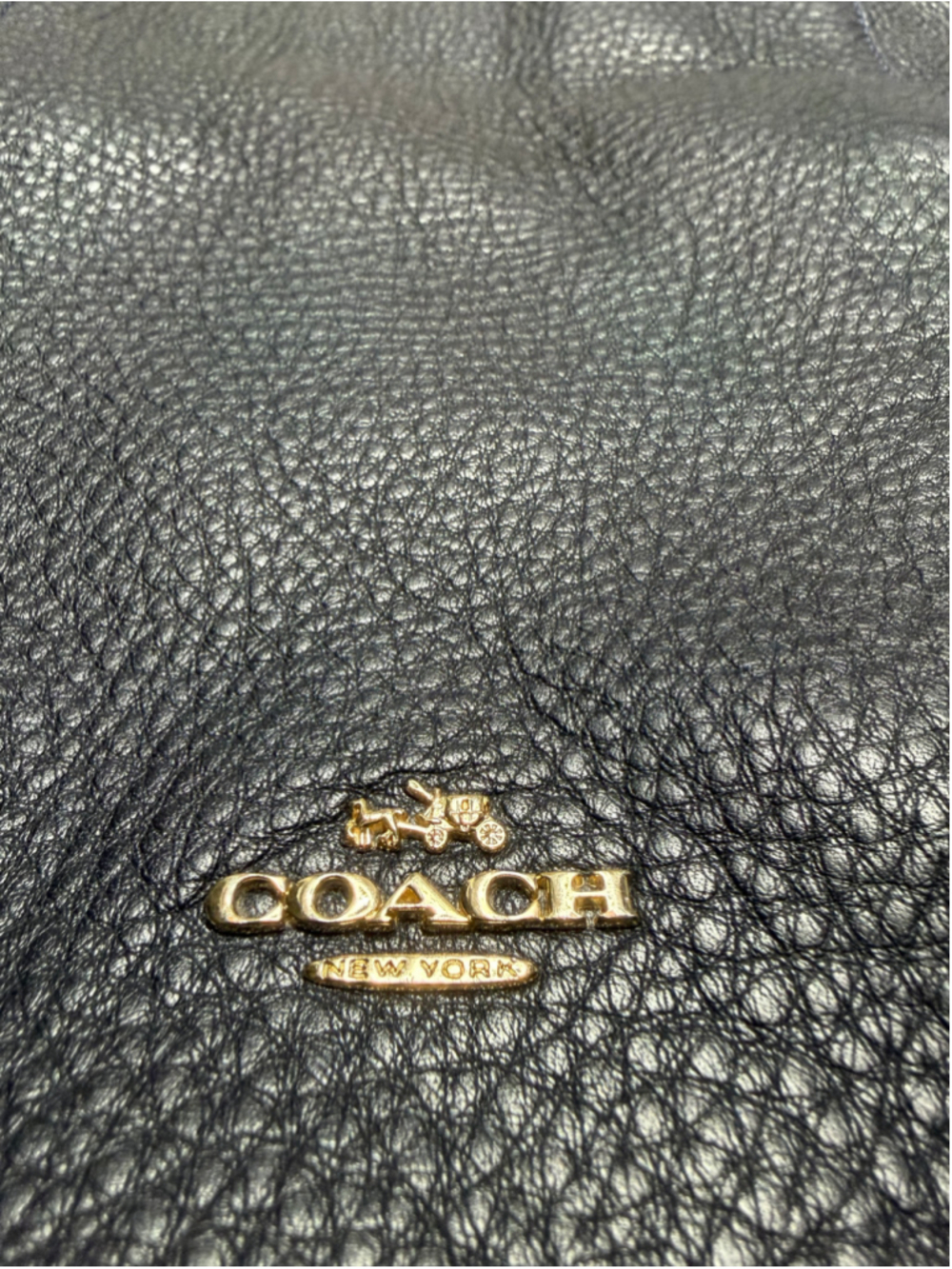 Gorgeous coach navy blue leather shoulder bag with removable Crossbody strap ￼ - Picture 2 of 11